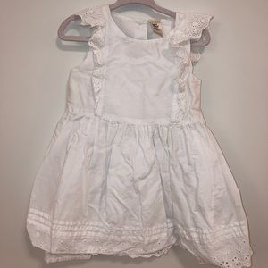 Baby b’gosh girls white dress